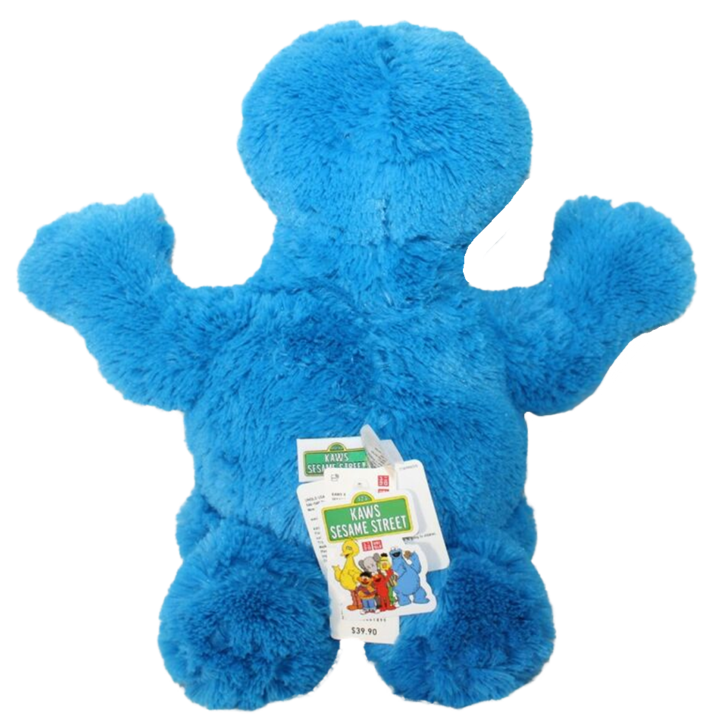 "Kaws Cookie Monster" Plushie