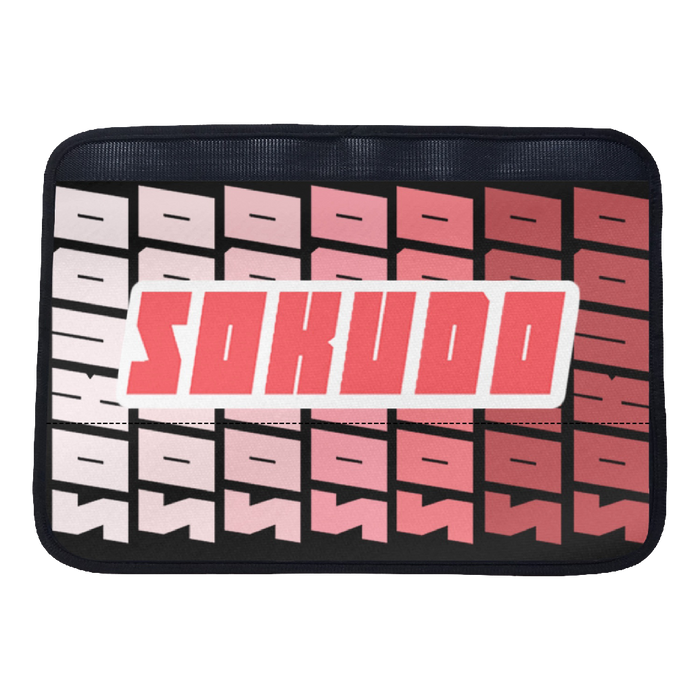 "RED FADED" SEAT BELT CUSHION
