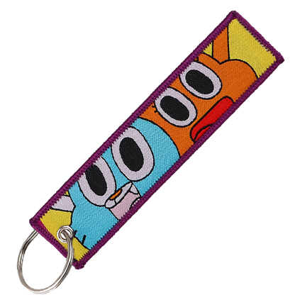 "Gumball and Darwin" Key Tag