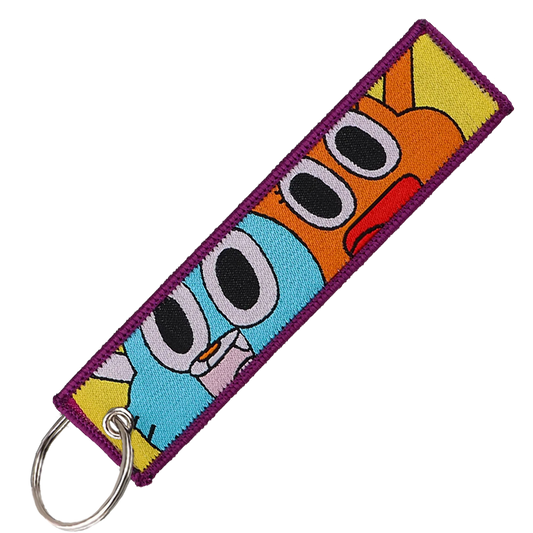 "Gumball and Darwin" Key Tag