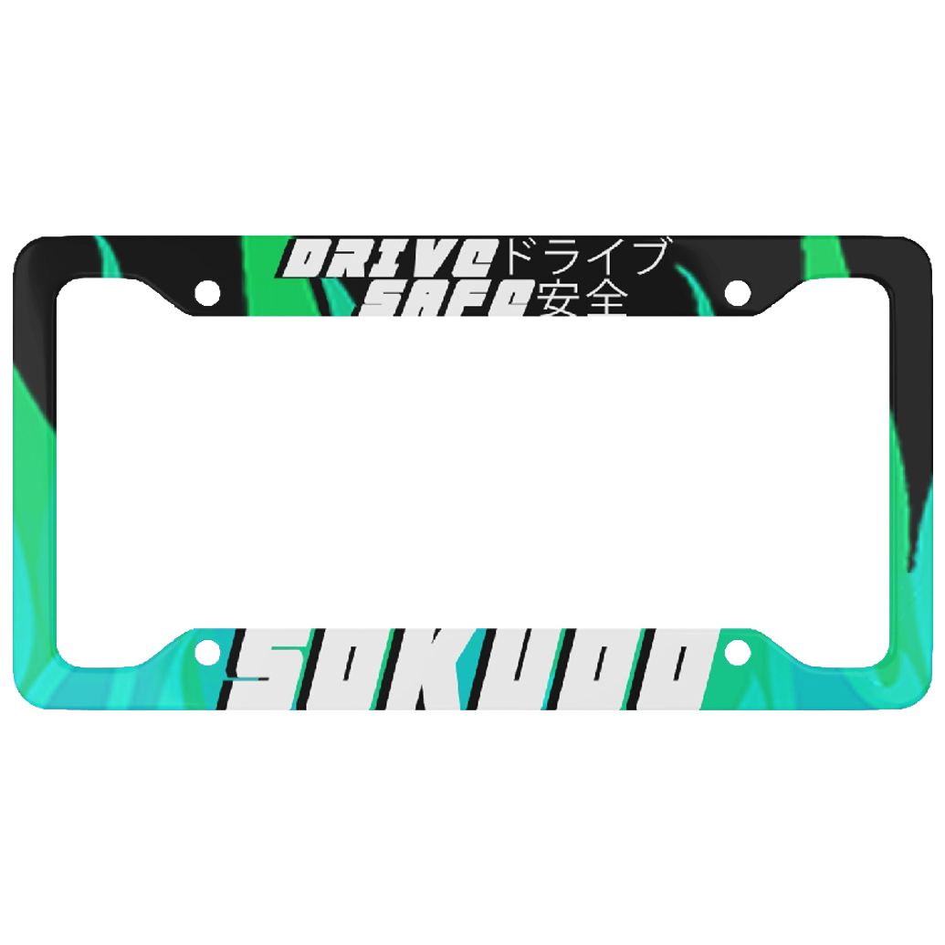 "GREEN INFERNO" PLATE FRAME