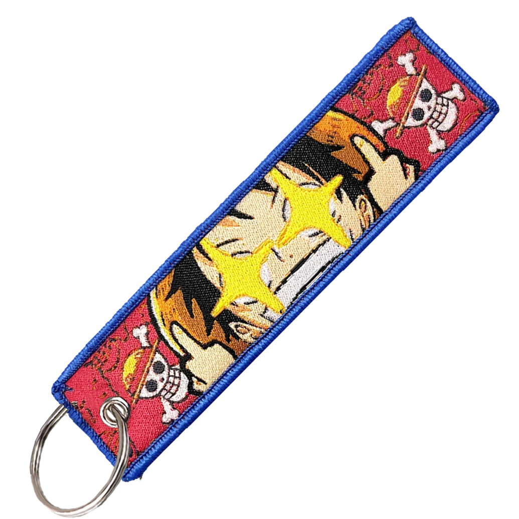 "Middle Finger Luffy" Key Tag