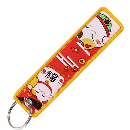 "Lucky Cat" Key Tag