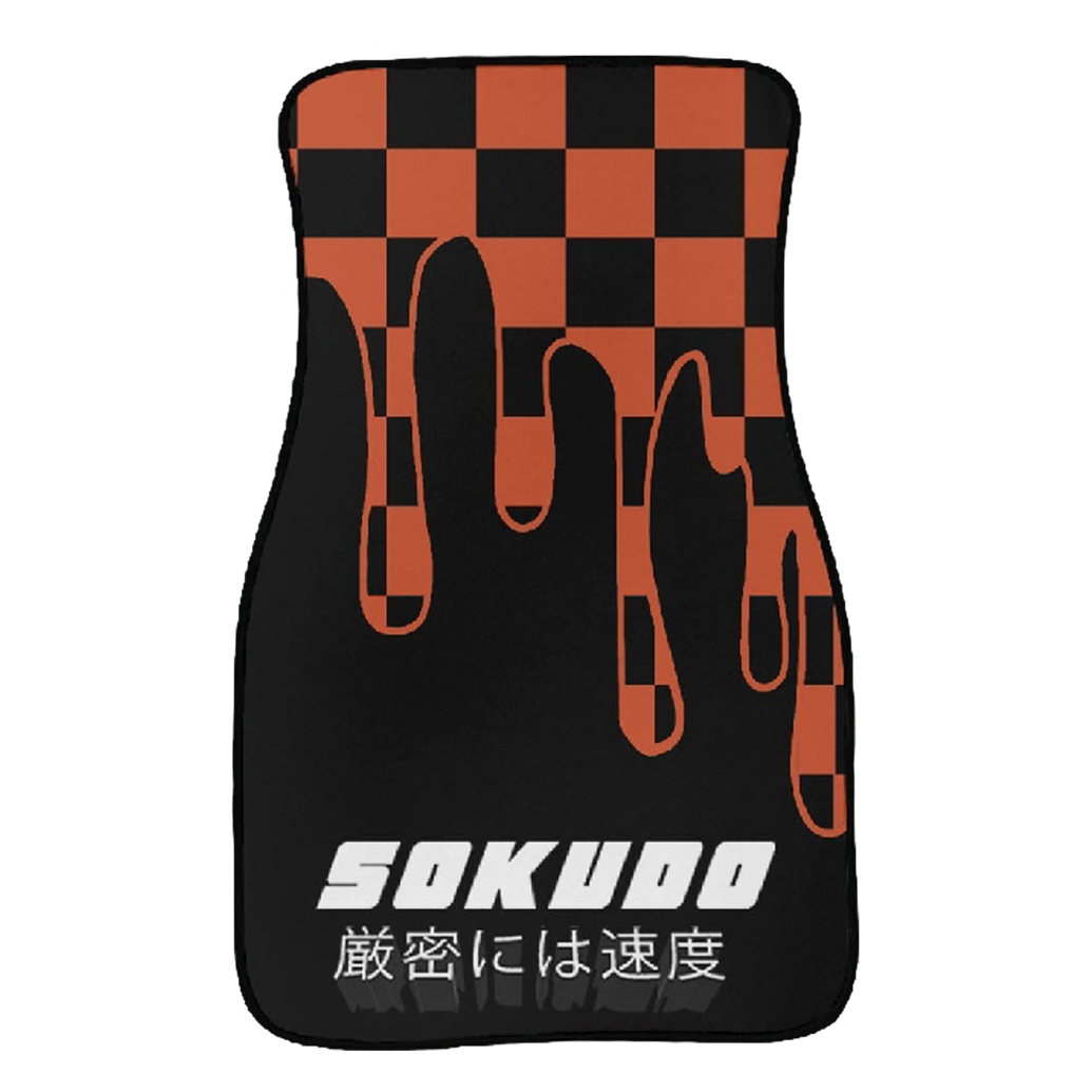 "ORANGE OOZE" FLOOR MATS
