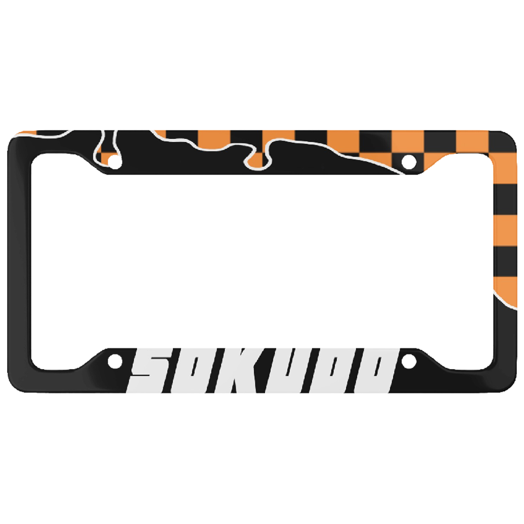 "ORANGE OOZE" PLATE FRAME