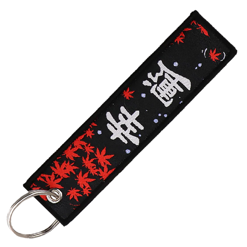 "Black Koi Fish" Key Tag