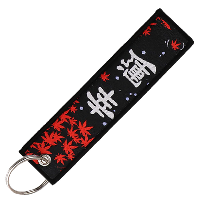 "Black Koi Fish" Key Tag