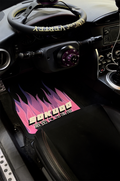 "PURPLE INFERNO" Floor Mats