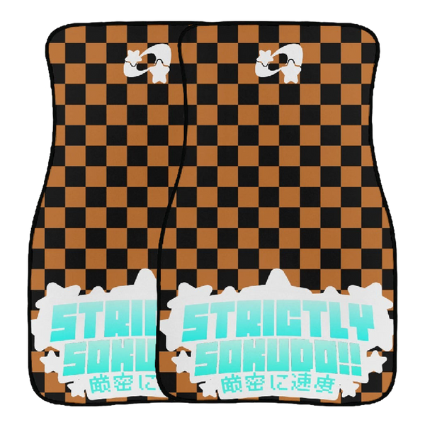 "ORANGE SHOOTING STAR" FLOOR MATS