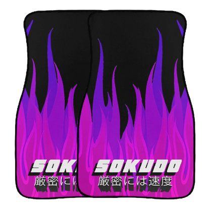 "PURPLE INFERNO" Floor Mats