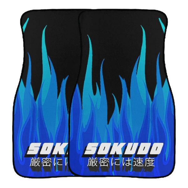 "BLUE INFERNO" FLOOR MATS