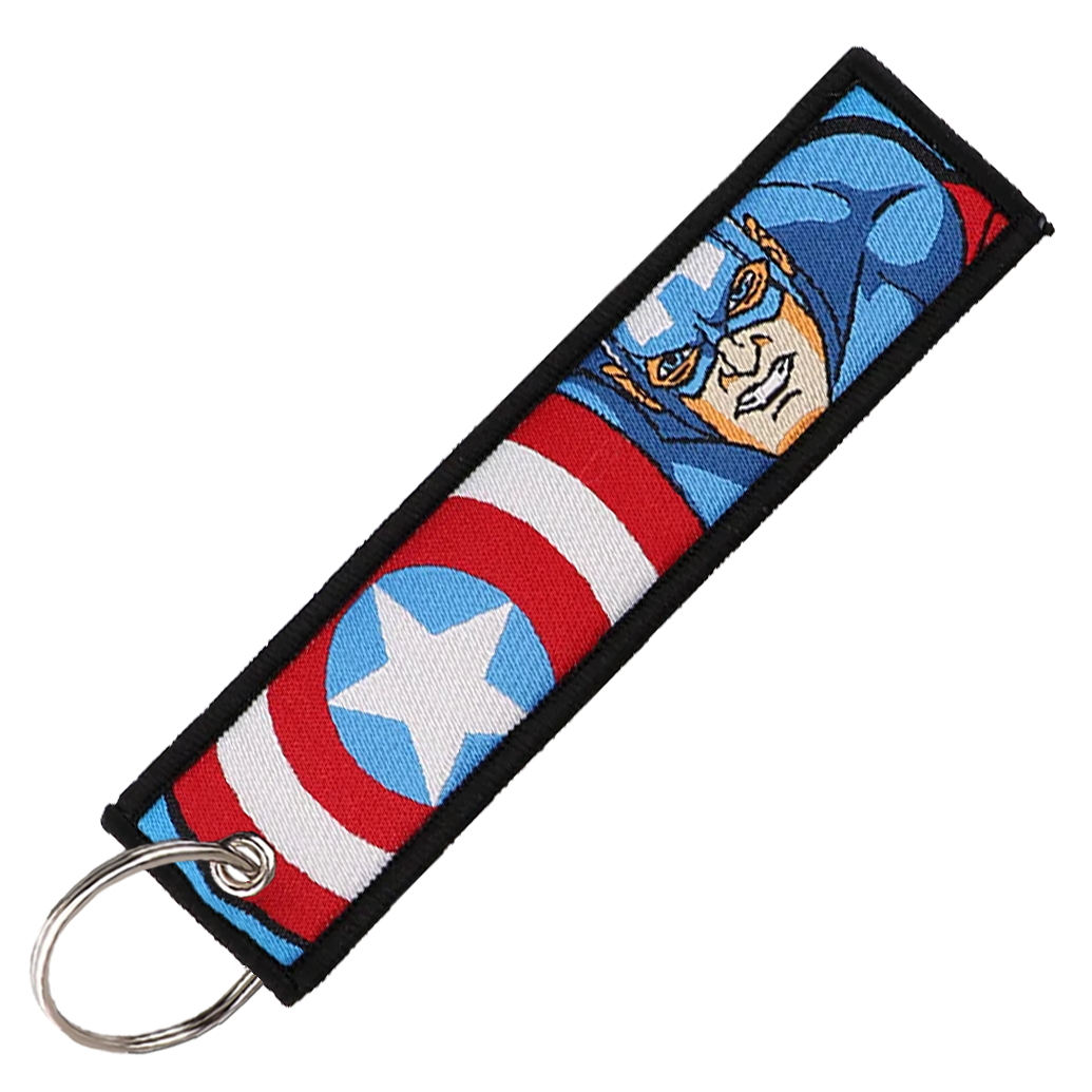 "Captain America" Key Tag