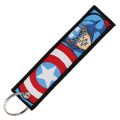 "Captain America" Key Tag