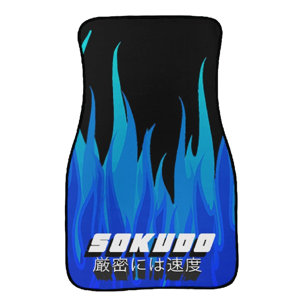 "BLUE INFERNO" FLOOR MATS
