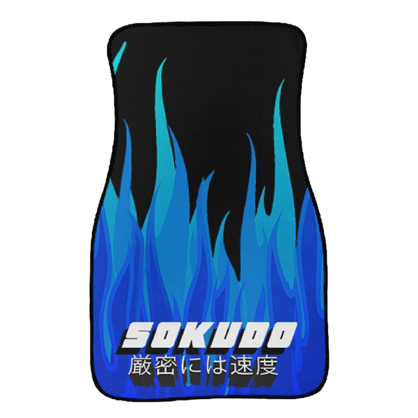 "BLUE INFERNO" FLOOR MATS