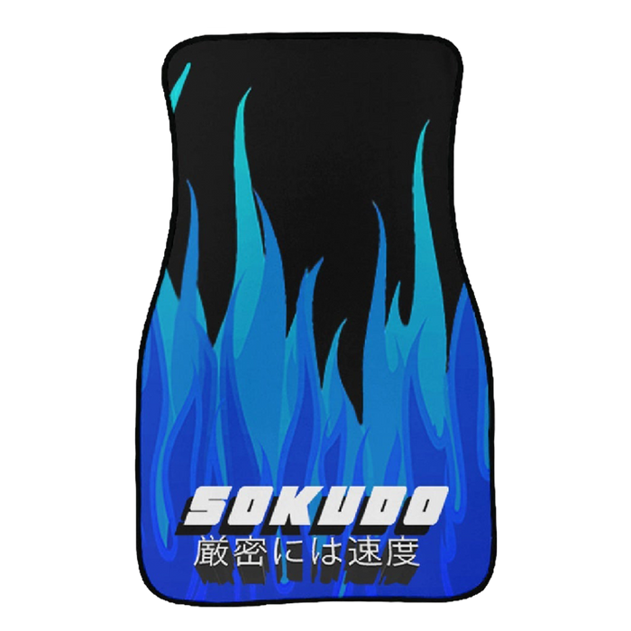 "BLUE INFERNO" FLOOR MATS