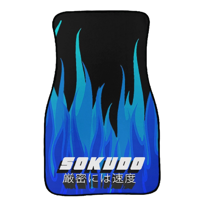 "BLUE INFERNO" FLOOR MATS