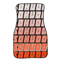 "ORANGE FADED" FLOOR MATS