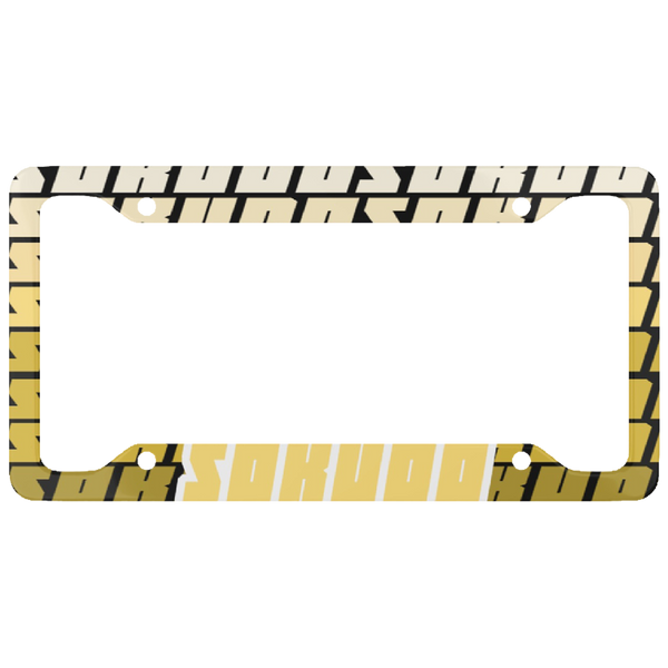 "YELLOW FADED" PLATE FRAME