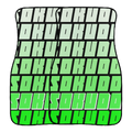 "GREEN FADED" FLOOR MATS