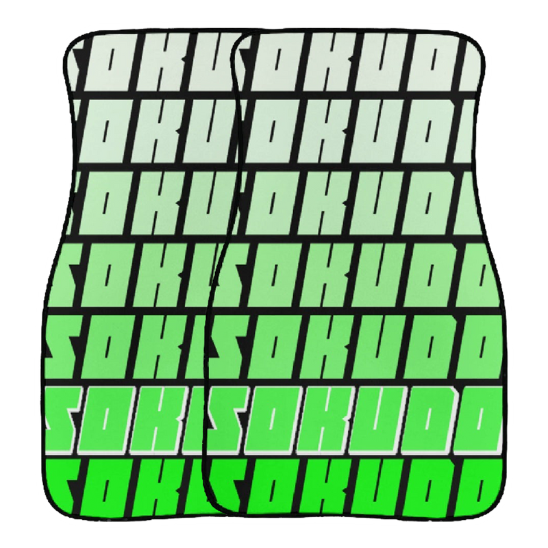 "GREEN FADED" FLOOR MATS