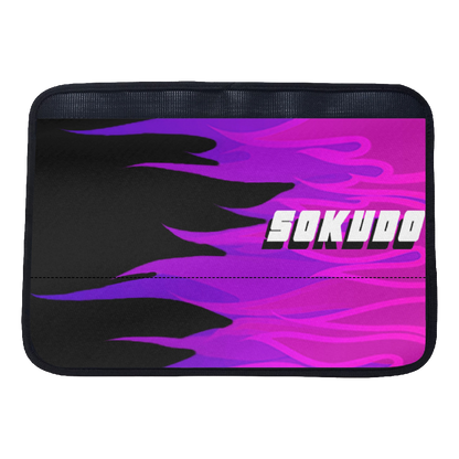 "PURPLE INFERNO" SEAT BELT CUSHION