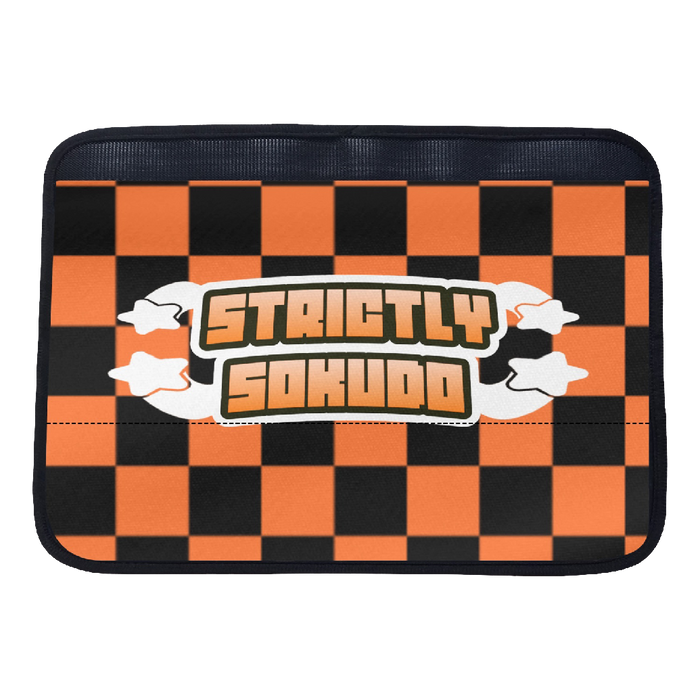 "ORANGE SHOOTING STAR" SEAT BELT CUSHION