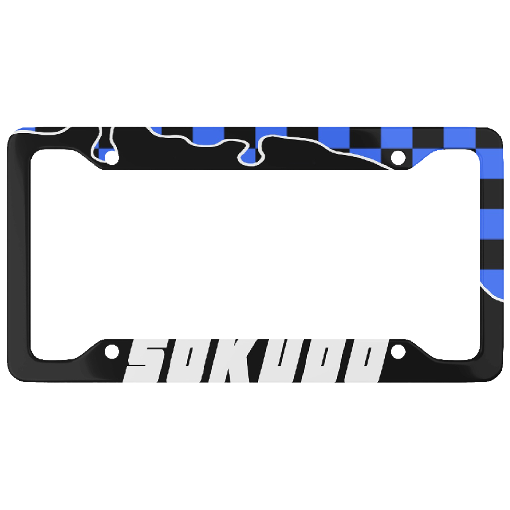 "BLUE OOZE" PLATE FRAME