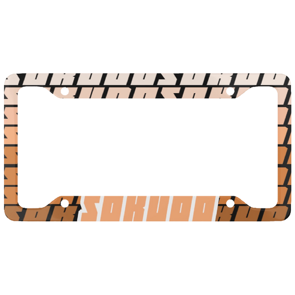 "ORANGE FADED" PLATE FRAME