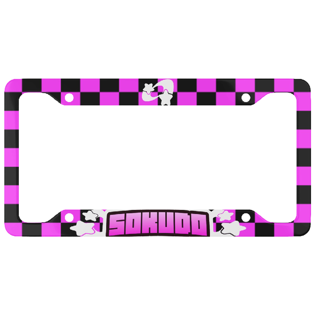 "PINK SUPERSTAR" PLATE FRAME