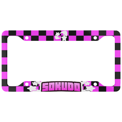 "PINK SUPERSTAR" PLATE FRAME