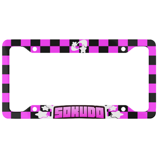 "PINK SUPERSTAR" PLATE FRAME