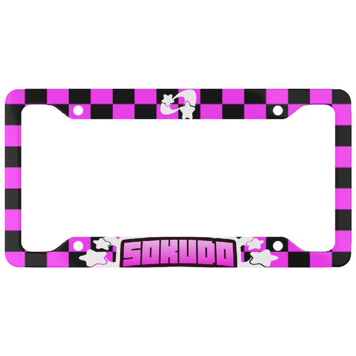 "PINK SHOOTING STAR" PLATE FRAME