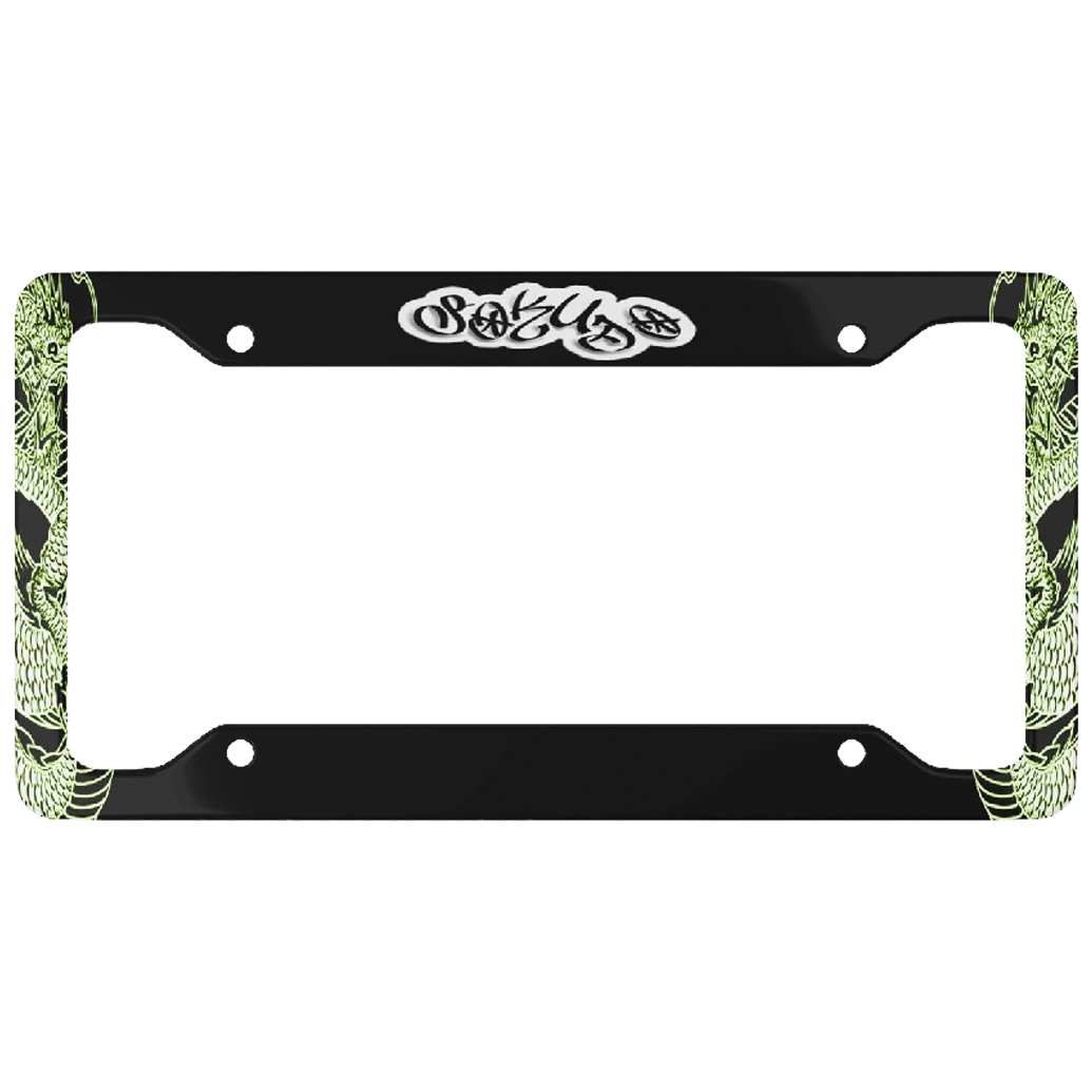 "GREEN TATSU" License Plate Frame