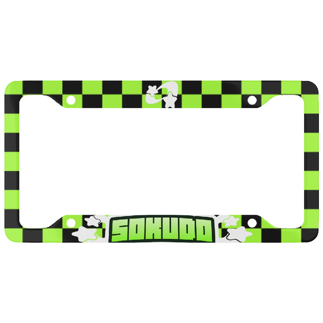 "GREEN SUPERSTAR" PLATE FRAME