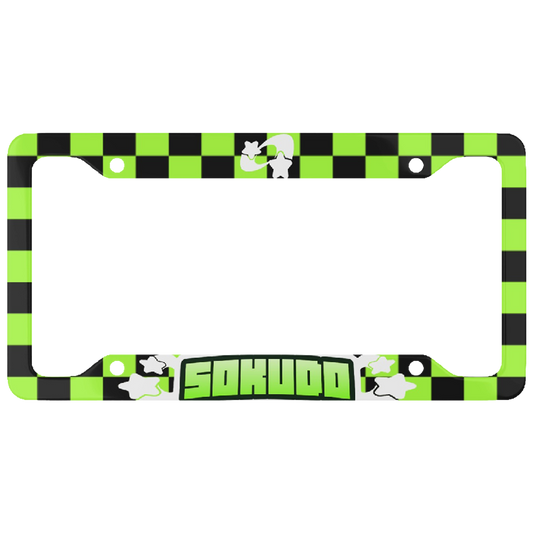 "GREEN SUPERSTAR" PLATE FRAME