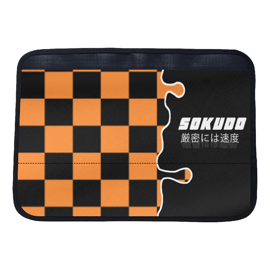 "ORANGE OOZE" Seat Belt Cushion