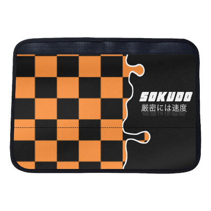 "ORANGE OOZE" Seat Belt Cushion