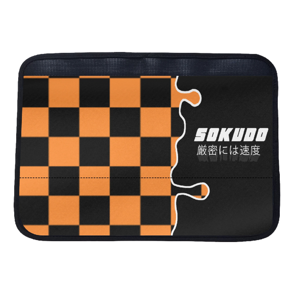 "ORANGE OOZE" SEAT BELT CUSHION