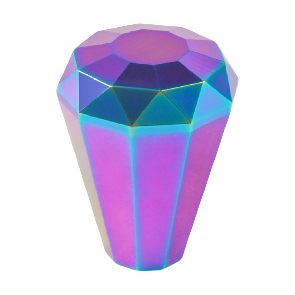 HOLOGRAPHIC DIAMOND GEAR KNOB