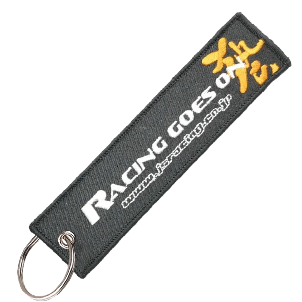 "Racing Goes On" Key Tag