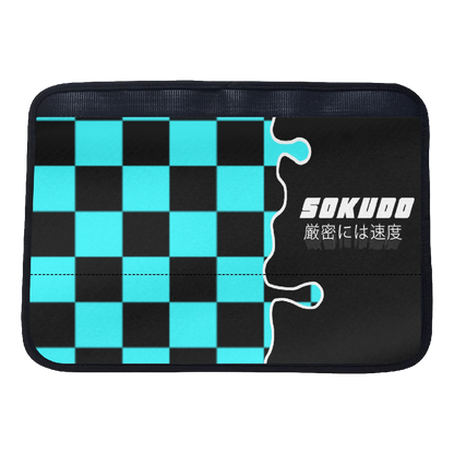 "LIGHT BLUE OOZE" Seat Belt Cushion