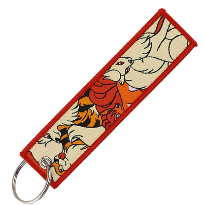 "Fire Types" Key Tag