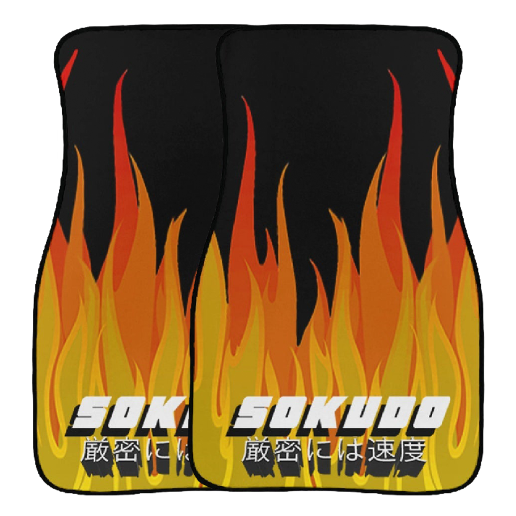 "ORANGE INFERNO" Floor Mats