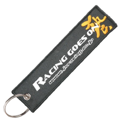 "Racing Goes On" Key Tag