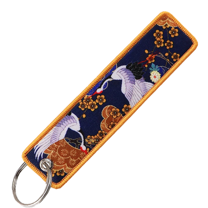 "Japanese Swan" Key Tag