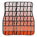 "ORANGE FADED" FLOOR MATS