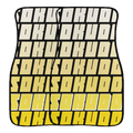 "YELLOW FADED" FLOOR MATS