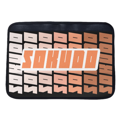 "ORANGE FADED" Seat Belt Cushion