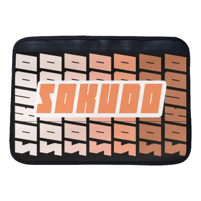 "ORANGE FADED" SEAT BELT CUSHION